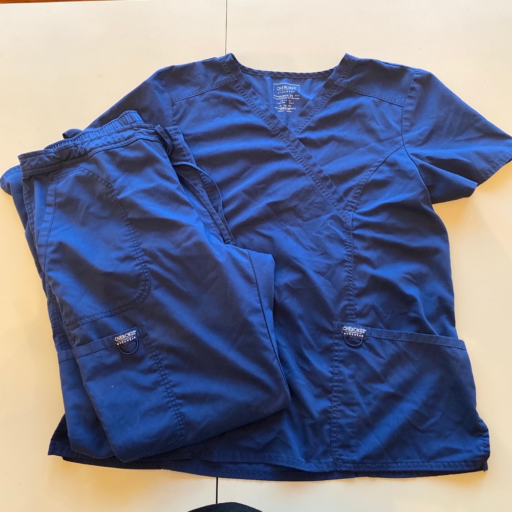 Cherokee Navy Scrub Set